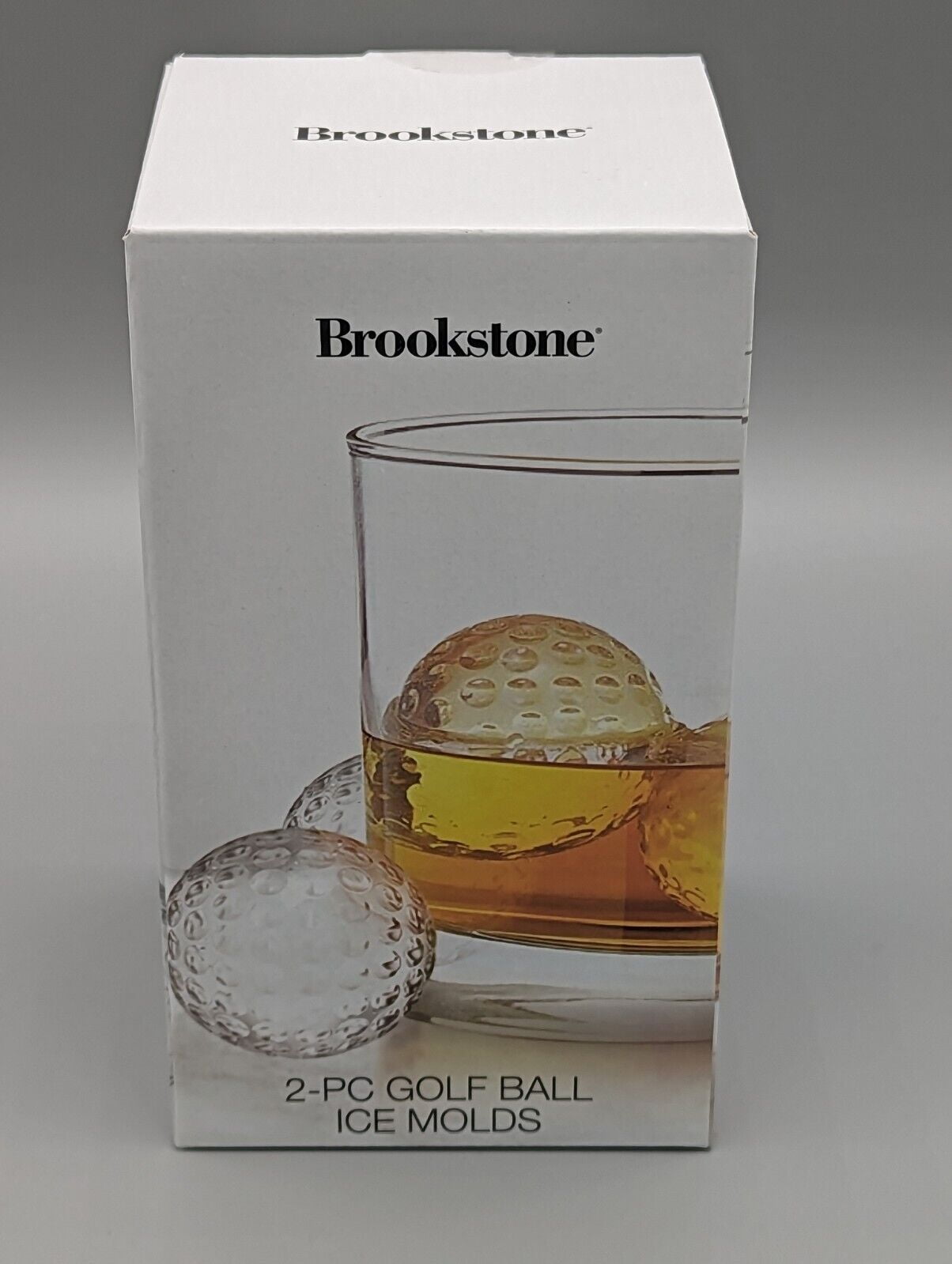 Modern Basics 2-Piece Golf Ball Ice Mold Novelty NEW in BOX