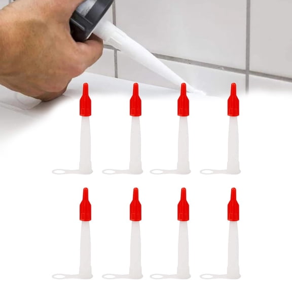 Brand New Caulking Nozzles Sealant 10.5cm/4.13in 4.5cm/1.77in 8pcs Caulk