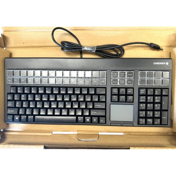 Brand New Cherry G86-71401EUADAA LPOS Wired Programable Keyboard with Touchpad