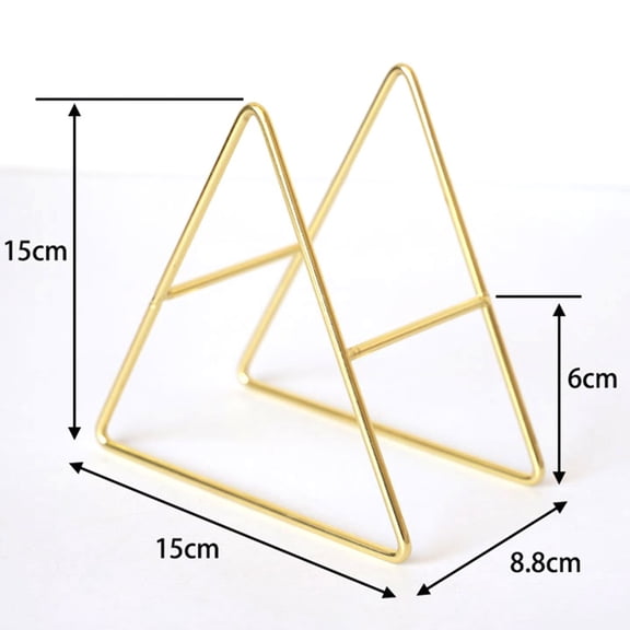 Brand New Coaster Holder Kitchen Holders Coaster Holder Gold Iron Stand Rack Dish Support Drink Triangle Coasters