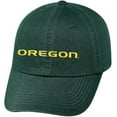 thumbnail image 1 of Brand New Collegiate Men's Primary Color Oregon Adjustable Hat, 100% Cotton, Official School Colors, Green, 1 of 2