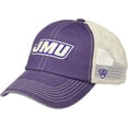 thumbnail image 1 of Brand New Collegiate Men's Vintage Design JMU Adjustable Hat, 100% Cotton, Embroidered Logos, Official School Colors, Purple, 1 of 2