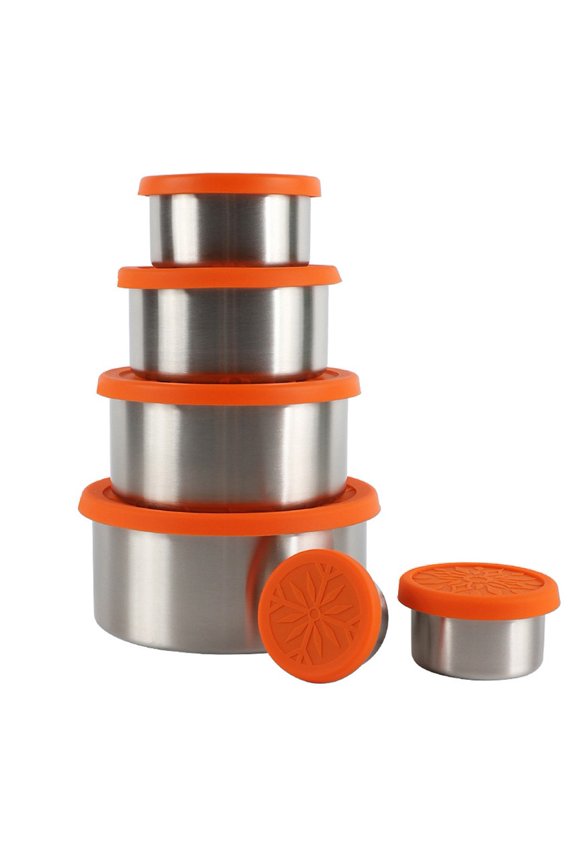Brand New Containers Food Storage Leak-Proof Silicone Cover Stainless Steel