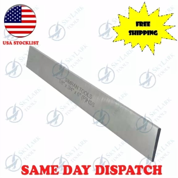 Brand New Cut Off Parting Blade High Speed Steel 1/8 Inch X 3/4 Inch X 6 Inch.