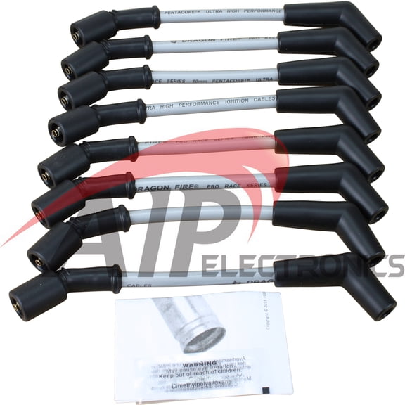 Brand New DRAGON FIRE Pro Series 10MM Plug Wire Set for 1999-2017 Chevrolet LS Round / Square Coil OEM Fit PWLS-PRO