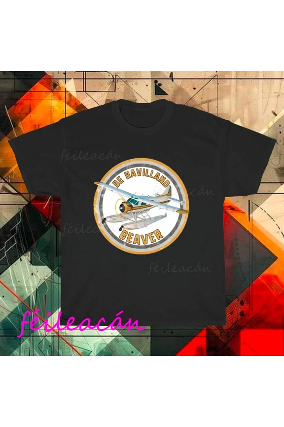 Brand New De Havilland Aircraft Logo American T-Shirt Funny Size S to 5XL