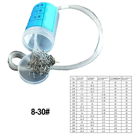 Brand New Duable Particular Hook Tackle Feeder Fishhook Hook Tackle With Line Tied 50Pcs Bait Carp Fish Fishing 20# Fangkenuo
