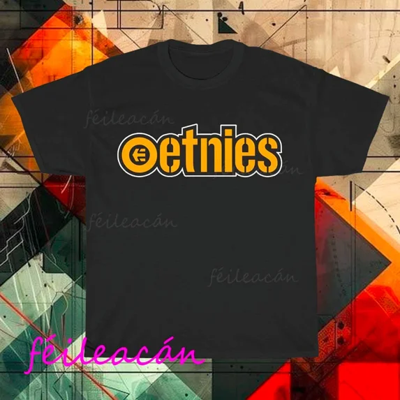 Brand New Etnies Orange Retro Essential Act American T-Shirt Funny Size S to 5XL