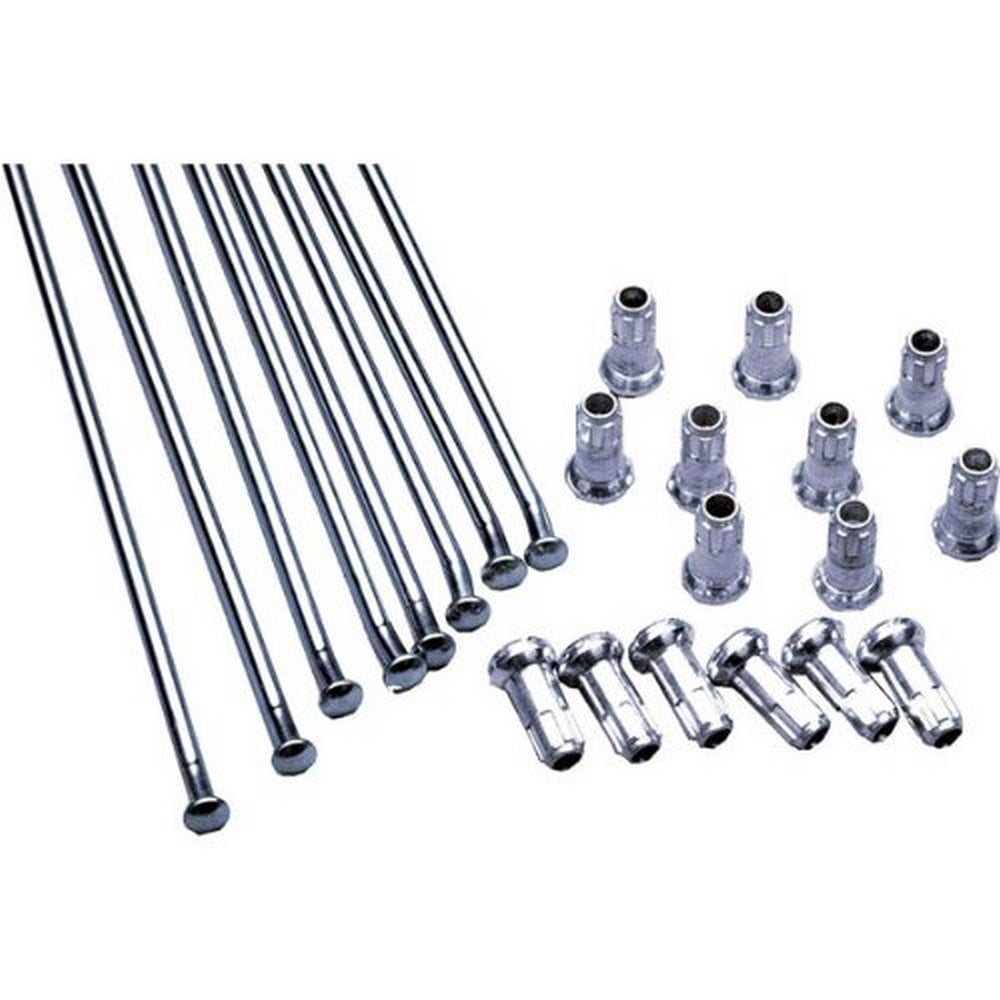 Excel Colorworks MX Front Spoke and Nipple Set Stainless 17 x 1.40 (XS0