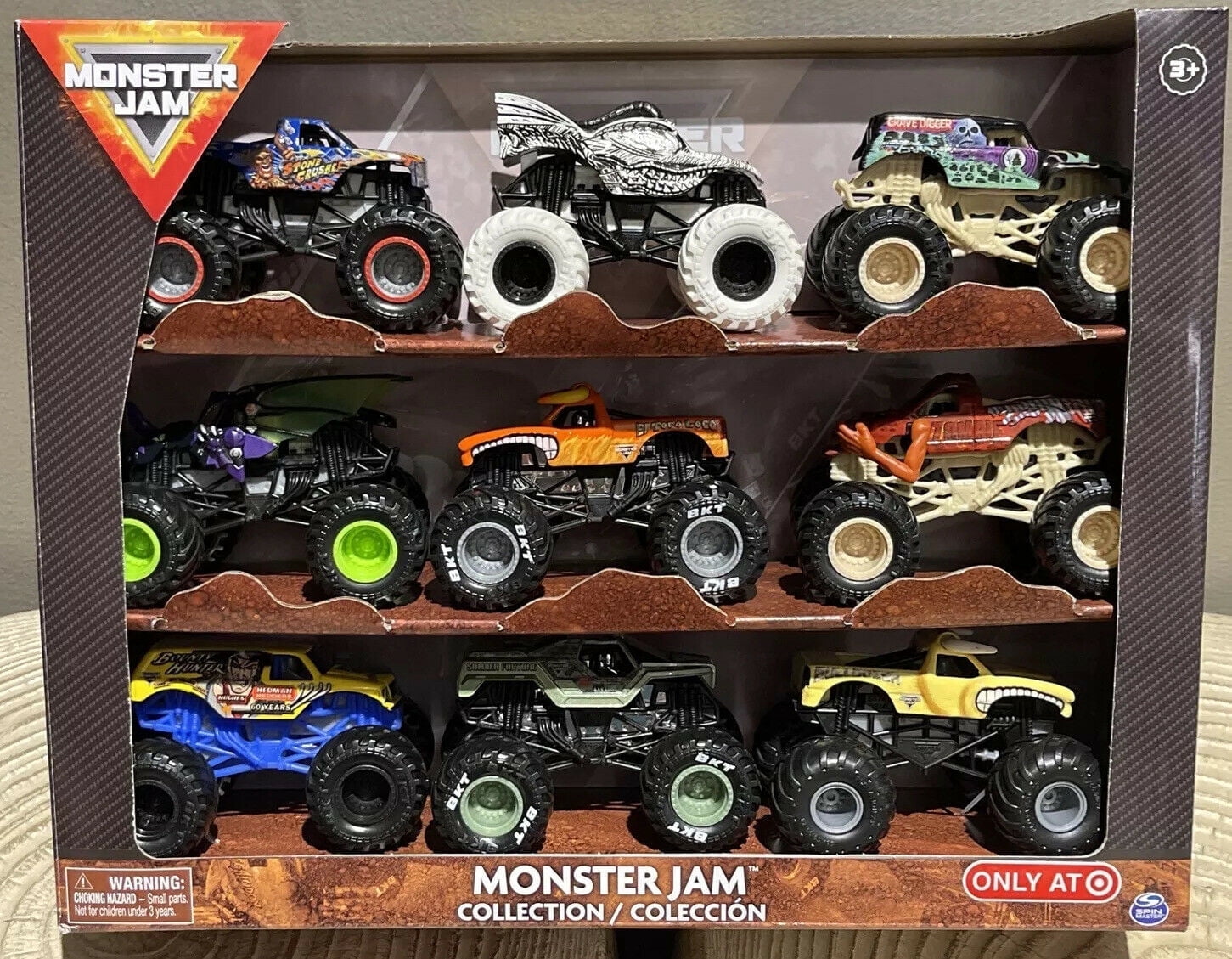 モンスタージャム 9台 ミニカー 新品 Monster Jam トラッ fE9I Brand New Exclusive Monster Jam Collection: El Toro Loco & Mutt, 9