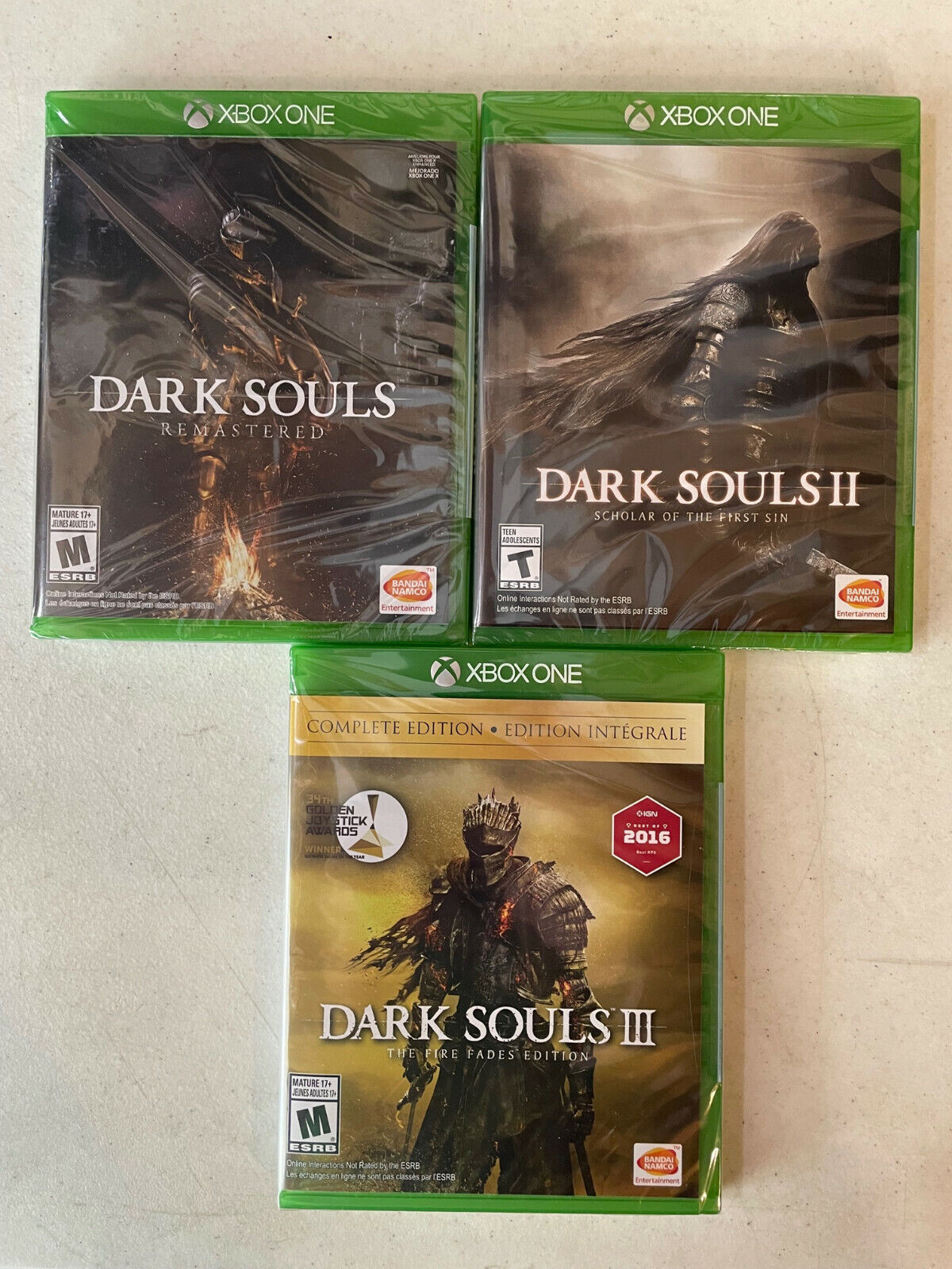 Brand New Factory Sealed All DLCs Dark Souls Trilogy Xbox One