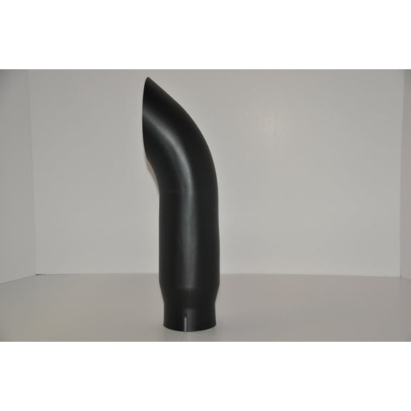 Brand New Flat Black Exhaust Tip 4" IN 5" Out 15" Long TD HI-Temp Powder Coat