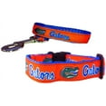 thumbnail image 1 of Brand New Florida Large Pet Dog Collar(1 Inch Wide, 18-30 Inch Long), and Large Leash(1 Inch Wide, 6 Feet Long) Bundle, Official Gators Logo/Colors, 1 of 3