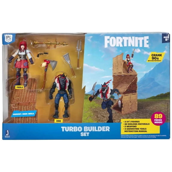 Brand New! Fortnite Turbo Builder Set, With Dire & Fable by Jazwares Fast Ship