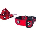 thumbnail image 1 of Brand New Georgia X-Small Pet Dog Collar(3/4 Inch Wide, 6-12 Inch Long), and Small Leash(5/8 Inch Wide, 6 Feet Long) Bundle, Official Bulldogs Logo/Colors, 1 of 3