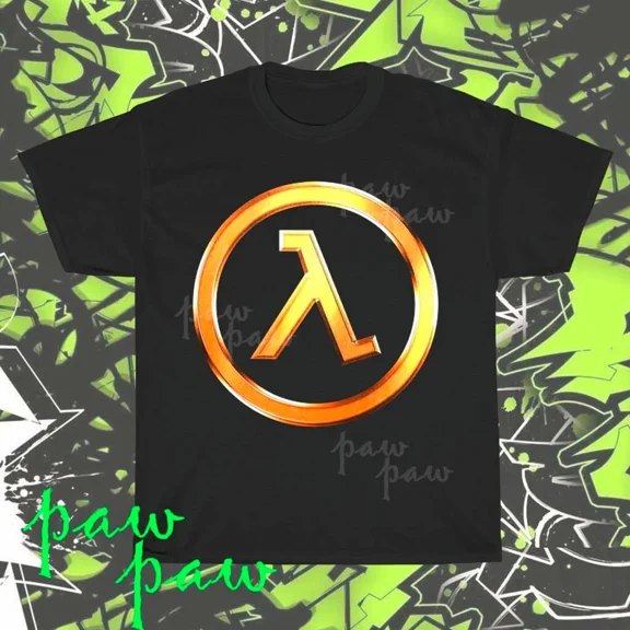 Brand New Half life lambda symbol Active American T-Shirt Funny Size S to 5XL