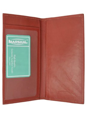 Genuine Leather Checkbook Cover For Women & Men Hot Pink Genuine Leather Checkbook Cover For Women & Men Hot Pink