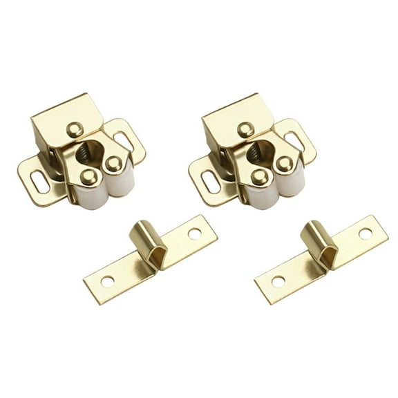 Brand New High Quality Close Latch Door Roller Cabinet Catch Cupboard Double Gripper Home Lock Replacement 2Pcs