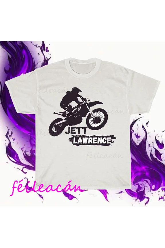 Brand New Jett Lawrence HD Logo American T-Shirt Funny Size S to 5XL