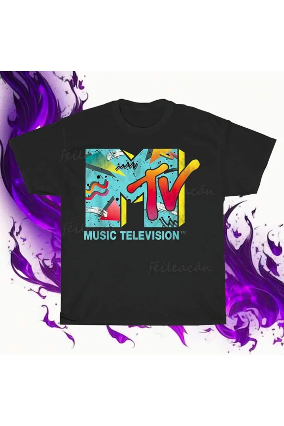 Brand New MTV Classic Logo American T-Shirt Funny Size S to 5XL