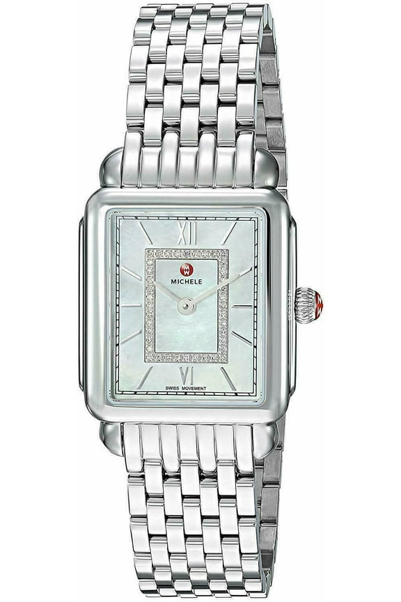 Brand New Michele Deco II stainless steel MOP Diamond Dial (MWW06I000026)