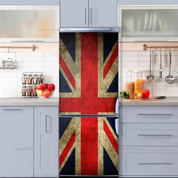 Brand New Multi-style Graffiti Retro Refrigerator Stickers PVC Waterproof Kitchen Decoration Self-ad