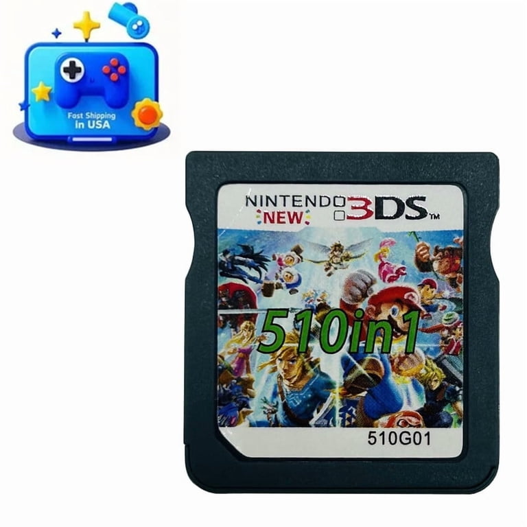 Brand New NDS 2DS 3DS XL Games Cartridge 510 in 1 Video Game Card