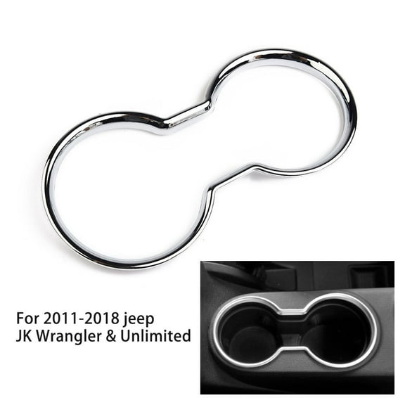 Brand New Opar Silver JK Wrangler 2011-2017 For Jeep Cup Holder Cover Trim Car Interior Accessories Durability
