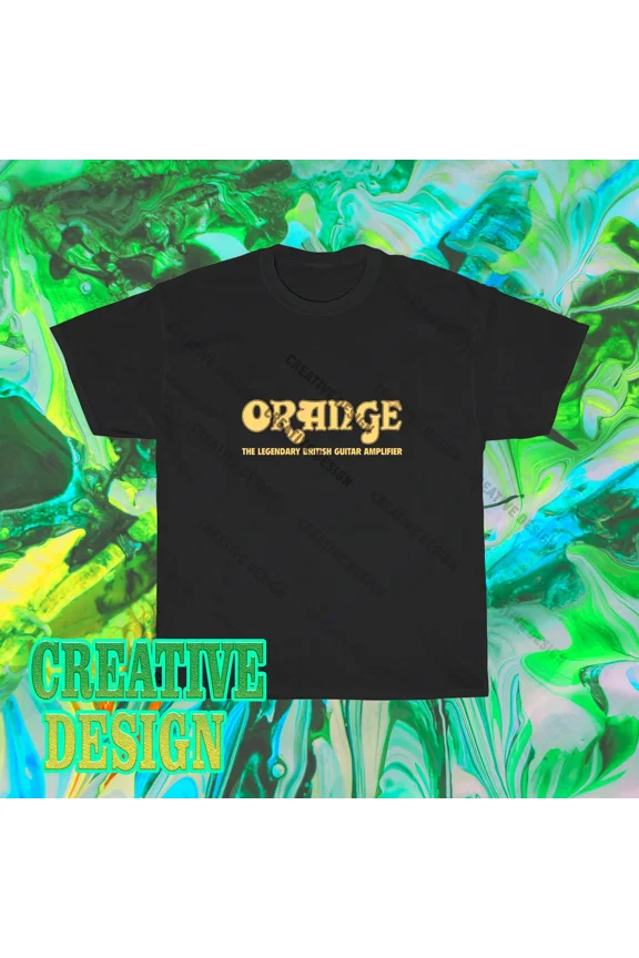 Brand New Orange Amplifiers Logo T-Shirt Funny Size S to 5XL