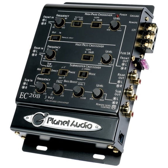 Brand New PLANET AUDIO EC20B 3-Way Electronic Crossover