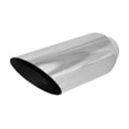 thumbnail image 1 of Brand New Polished Stainless  Angle Cut Exhaust Tip 2 1/2" IN 4" Out 12" L, 1 of 2