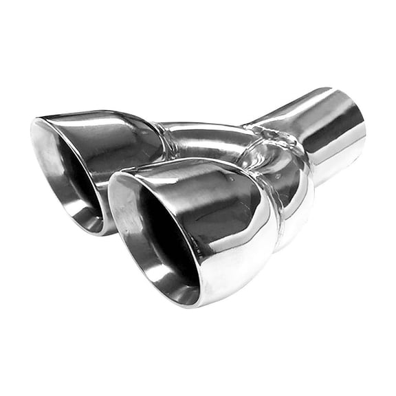 Brand New Polished Stainless Double Wall Exhaust Tip Weld On