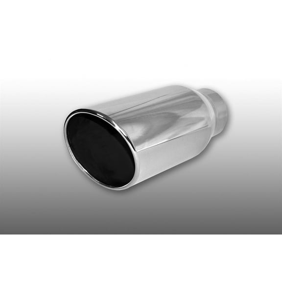 Brand New Polished Stainless Exhaust Tip 4" IN 6" Out 15" Overall
