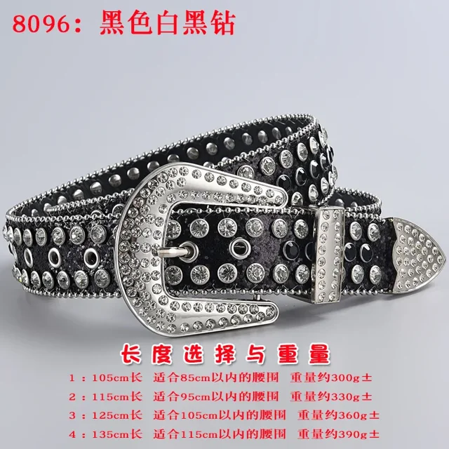 Brand New Rhinestone Luxury Belt Women's Y2g Style Western Exaggerated