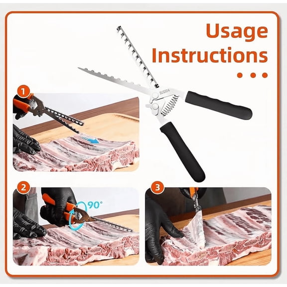 Brand New!Ribs Membrane Removal Tool- 300g BBQ Rib Skinner With Ergonomic Handle, Ribb Prep Membrane Remover | Heat-Resistant Gadget, Membranee Remove BBQ Utensils