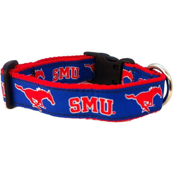 Brand New SMU Pet Dog Collar(Medium), Official Mustangs Logo/Colors