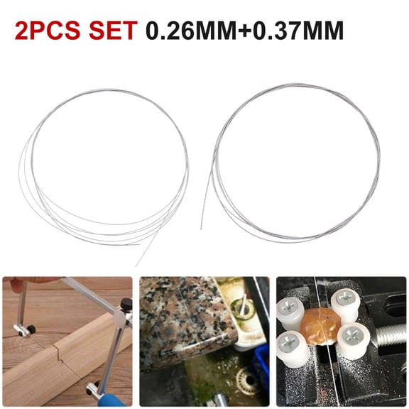 Brand New Saws Workshop Equipment Hand Tools Home Tool Parts Saw Blades Cutting Wire 0.26mm/0.37mm 1M Length Silver