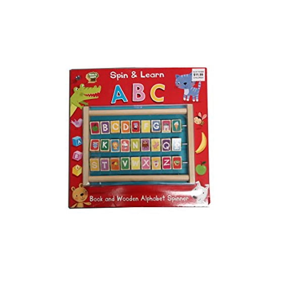 Pre-Owned Brand New Spin & Learn ABC Book and Wooden Alphabet Letters by The Editors at Kidsbooks Paperback