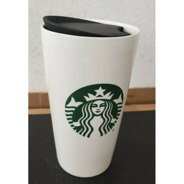 Brand New* Starbucks Mermaid Logo White Green 12oz Ceramic Tumbler 