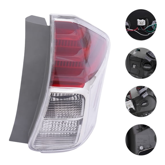 Brand New Tail Light for 2015-2018 Toyota Prius, Clear Lens, Red Housing, High Reflectivity, Easy Installation