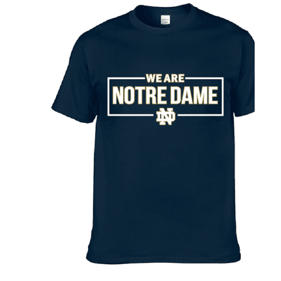 Brand New We Are ND Short-Sleeved T-Shirt(Adult Large), Official Notre/Dame Team Logo/Colors