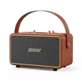 thumbnail image 1 of Brand New Wooden Retro Leather Home High Power Speaker Indoor Wireless Bluetooth Speaker With Microphone Portable Retro Karaoke, 1 of 15
