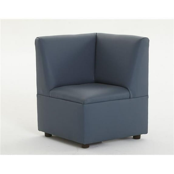 Brand New World FM2B-211 Modern Casual Enviro-Child Upholstery Cozy Corner Chair , Blue