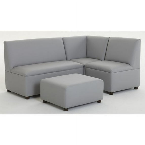 Brand New World Kids Sectional with Ottoman