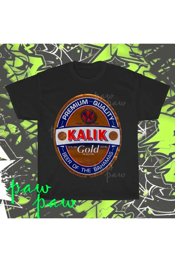 Brand New kalik drink beer logo American T-Shirt Funny Size S to 5XL