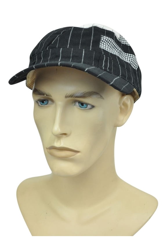 Brand Peter Grimm Pin Stripes Fitted Houndstooth Fitted Medium Fatigue Hat Cap