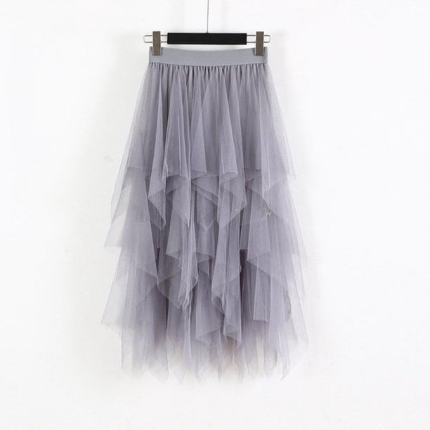 Brand Sale!Women Lace Skirt Elastic High Waist Skirt Irregular