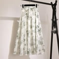 thumbnail image 1 of Brand Sale!Women Long Skirt Beach Skirts Floral Bow Chiffon High Waist Skirt Beach Floral Chiffon Skirt，High Waist Skirt, 1 of 5