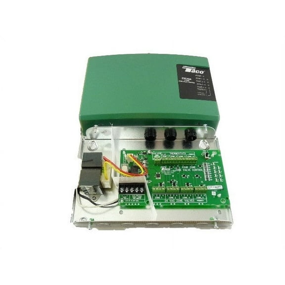 Brand Taco ZVC404-4 - 4 Zone Valve Control for Easy System Automation & Control Aluminum Material