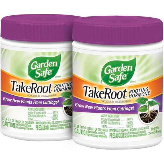Brand TakeRoot Rooting Hormone, 2 Count, Powder Helps Grow New Plants from Cuttings Including Most Home, Garden and Greenhouse Varieties, 2 Pack